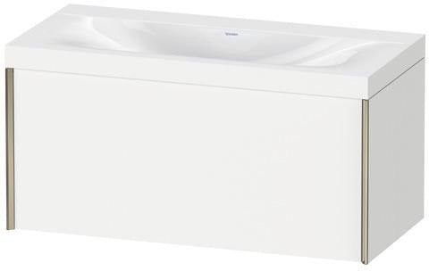 Duravit Waschtischunterbauset XVIU 1000x480mm Eiche Massiv s-matt mit Viu Waschtisch
