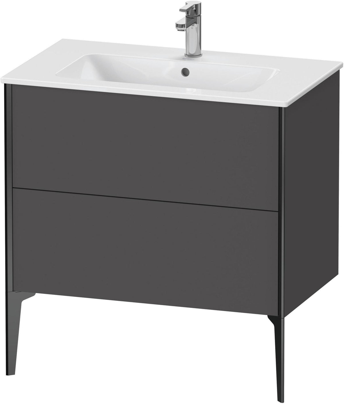 DURAVIT XViu Waschtischunterbau bodenstehend 594x810x480 mm mit 2 Auszügen, weiß matt