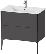 DURAVIT XViu Waschtischunterbau bodenstehend 594x810x480 mm mit 2 Auszügen, weiß matt