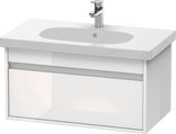 Duravit Ketho Waschtischunterbau 800 mm wandhängend, 1 Auszug, weiß matt – passend zu D-Code 034285