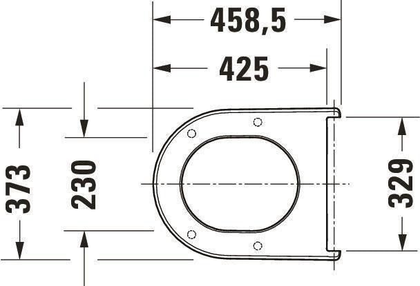 Duravit Soleil by Starck WC-Sitz Weiß Duroplast mit Edelstahl-Scharnier, abnehmbar