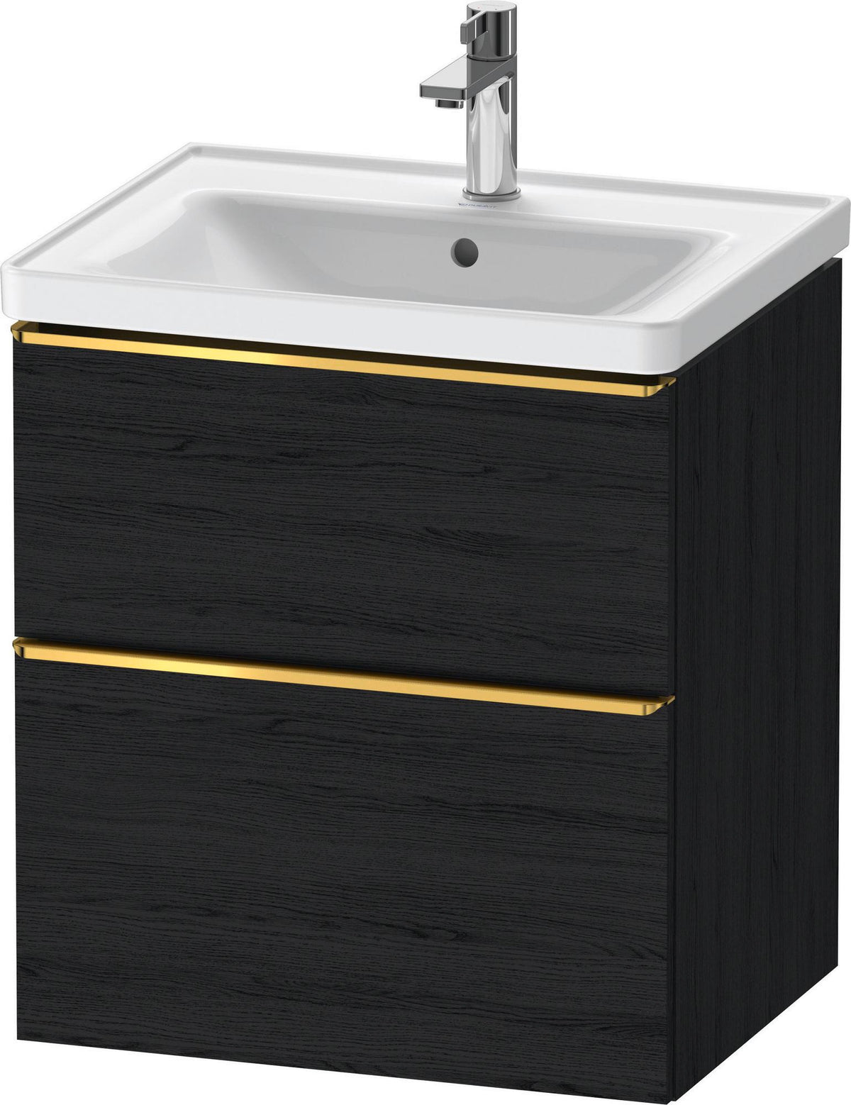 Duravit D-Neo Waschtischunterbau 584 mm betongrau matt mit Auszug und Schubkasten