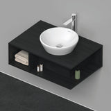 Duravit D-Neo Waschtischunterbau 800 mm Betongrau Matt – Wandhängend, 1 offenes Fach links