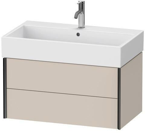 Duravit XVIU Waschtischunterbau 784 mm mit 2 Schubkästen in Champagner matt