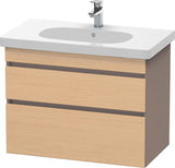 DURAVIT DuraStyle Waschtischunterbau 800 mm wandhängend, 2 Schubkästen, weiß matt – mit Soft-Close