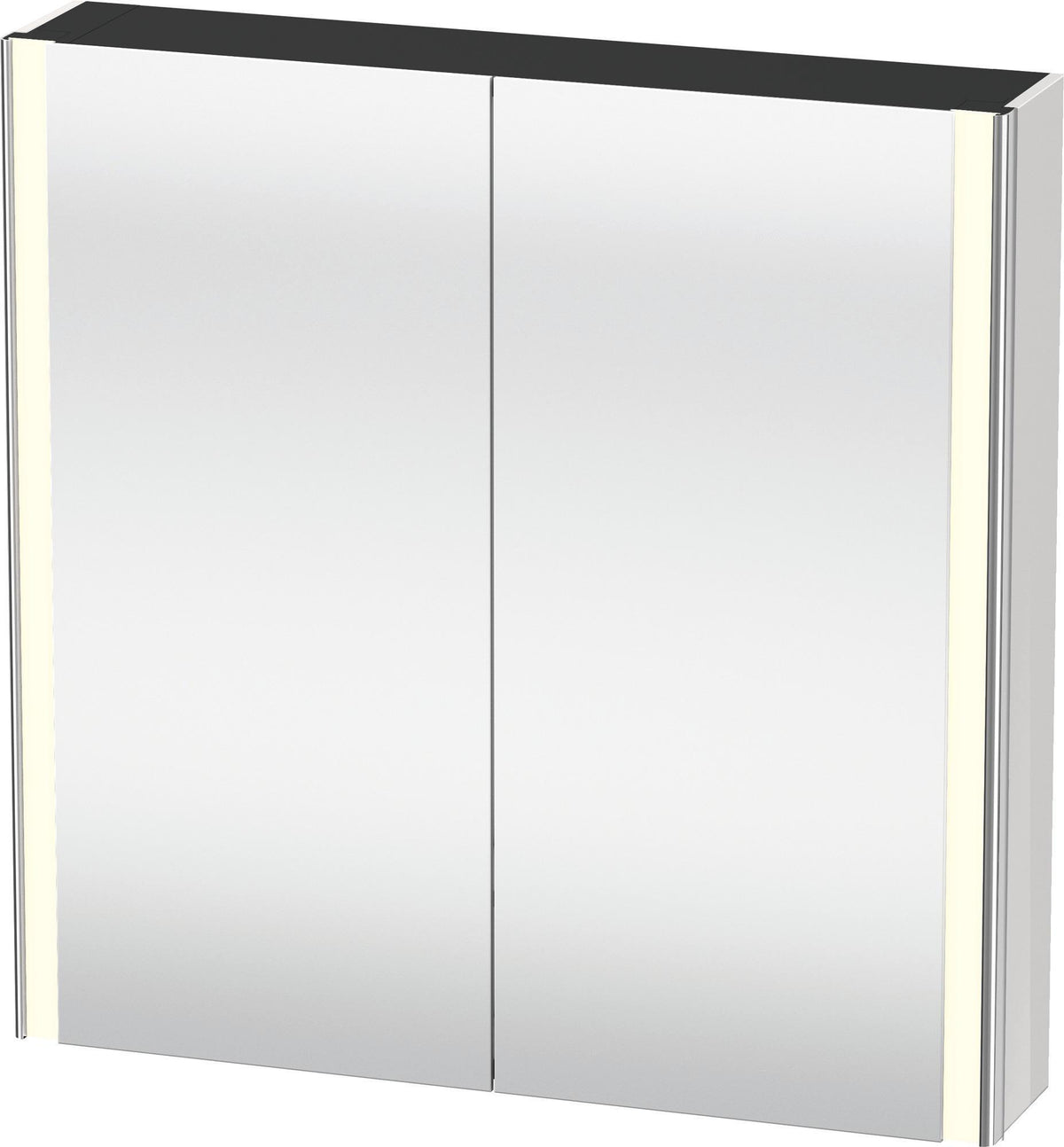 DURAVIT XSquare Spiegelschrank 800 mm mit LED-Beleuchtung, Soft-Close und Front- & Innenspiegel