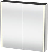 DURAVIT XSquare Spiegelschrank 800 mm mit LED-Beleuchtung, Soft-Close und Front- & Innenspiegel