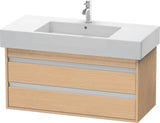 DURAVIT Ketho Waschtischunterbau 1000 mm wandhängend, 2 Schubkästen, basalt matt – mit Soft-Close