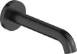 DURAVIT C.1 Wanneneinlauf 205 mm rund, Schwarz Matt, Wandmontage, mit Strahlregler