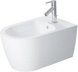 DURAVIT Wand-Bidet ME by Starck 570 mm weiß seidenmatt mit Überlauf und 1 Hahnloch