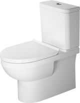 Duravit No.1 Stand-WC Kombi, spülrandlos, HygieneGlaze, 650 mm, weiß