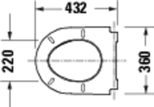 Duravit D-Code WC-Sitz mit Deckel, abnehmbar, weiß – ohne Absenkautomatik