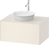 DURAVIT White Tulip Waschtischunterbau 800 mm Nussbaum/Taupe Hochglanz von Philippe Starck