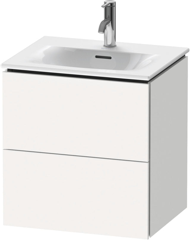 DURAVIT L-Cube Waschtischunterbau 520 mm weiß matt – 2 Schubkästen, wandhängend