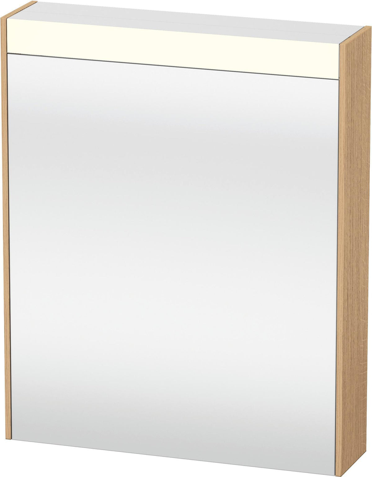 DURAVIT Brioso Spiegelschrank 620 mm graphit matt – 1 Tür links, LED-Beleuchtung, Steckdose