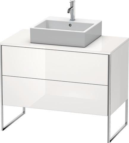 Duravit XSquare Waschtischunterbau 1000 mm mit 2 Auszügen, Stehend, Ahorn/Matt