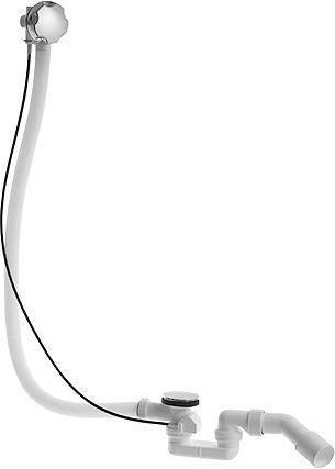 DURAVIT D-Code Ab- und Überlaufgarnitur chrom für zentralen Ablauf