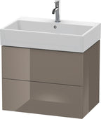 flannel grey hochglanz / Mitteldichte Faserplatte (MDF) / 2 Schubkästen