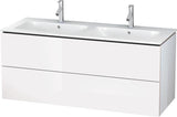 Duravit L-Cube Waschtischunterbau 1290 mm taupe supermatt mit Tip-On-Technik
