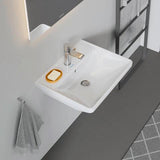 Duravit D-Neo Waschtisch 550 mm weiß mit Überlauf und WonderGliss