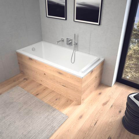 DURAVIT C.1 Wanneneinlauf eckig 205mm Schwarz Matt – Wandmontage mit Strahlregler