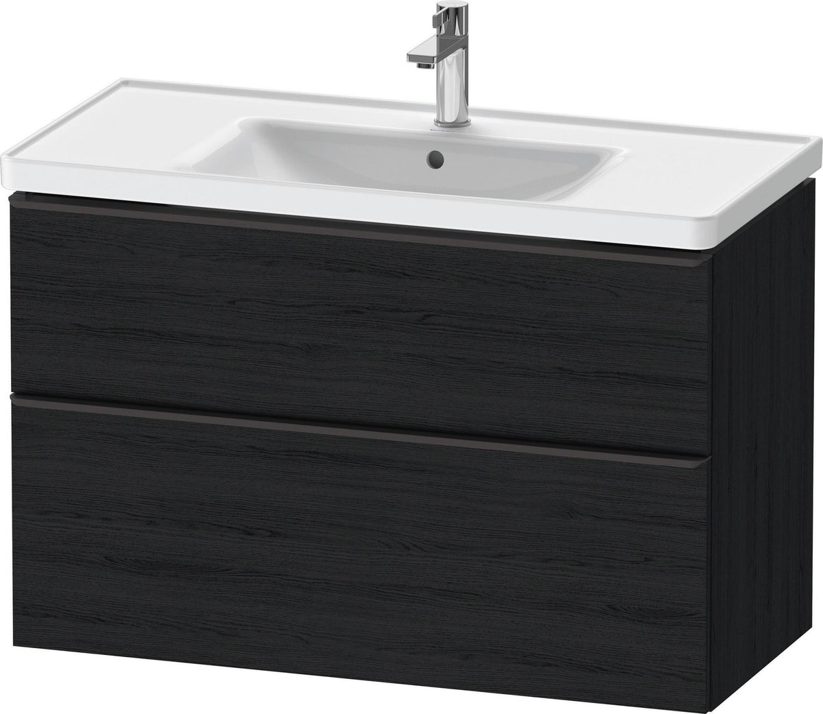 DURAVIT D-Neo Waschtischunterbau 984 mm betongrau matt mit Soft-Close und Bronze-Griff