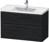 DURAVIT D-Neo Waschtischunterbau 984 mm betongrau matt mit Soft-Close und Bronze-Griff