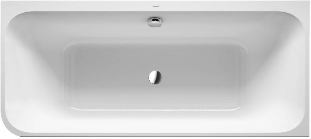 DURAVIT Happy D.2 Eckbadewanne 1800x800 mm weiß, Ecke rechts, 2 Rückenschrägen, mit Verkleidung & Fußgestell