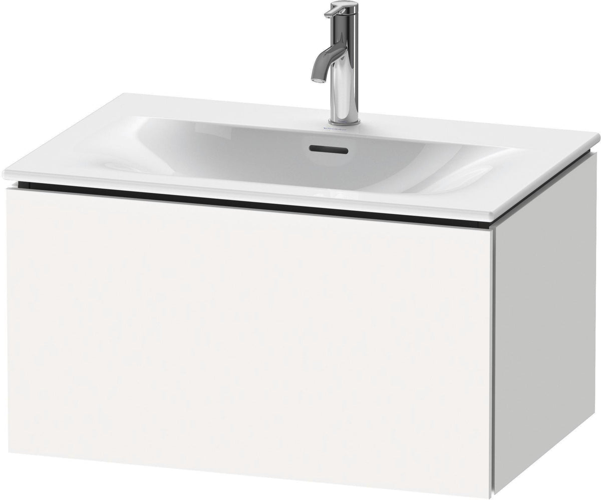 Duravit L-Cube Waschtischunterbau wandhängend 720 mm weiß matt mit 1 Auszug und Tip-On-Technik