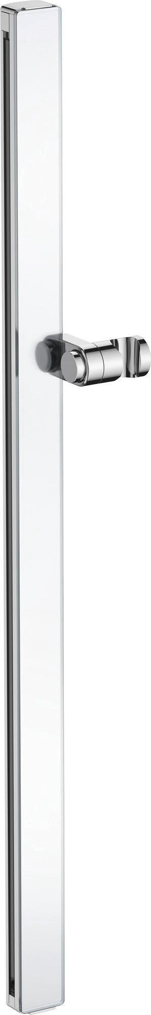 Duravit Brausestange 810 mm Chrom Weiß Hochglanz – Höhenverstellbar mit verdeckter Befestigung