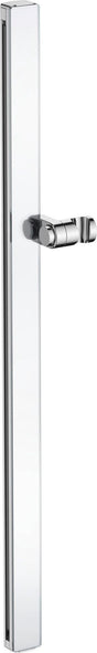 Duravit Brausestange 810 mm Chrom Weiß Hochglanz – Höhenverstellbar mit verdeckter Befestigung