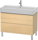 Duravit L-Cube Waschtischunterbau 984 mm Amerikanisch Nussbaum mit Tip-On-Technik