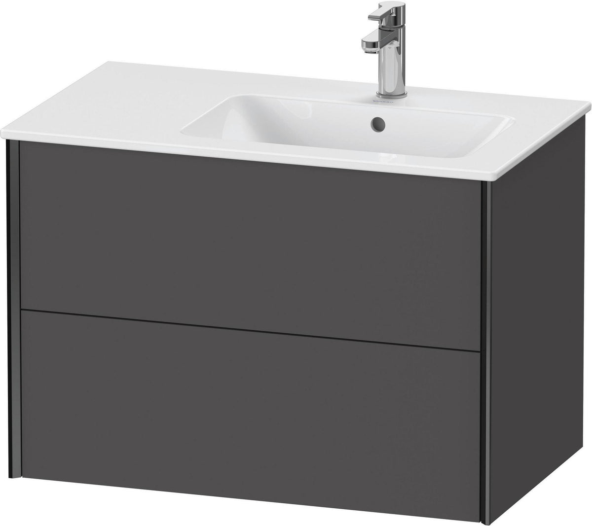 DURAVIT XViu Waschtischunterbau wandhängend 810 mm, 2 Schubkästen, weiß matt