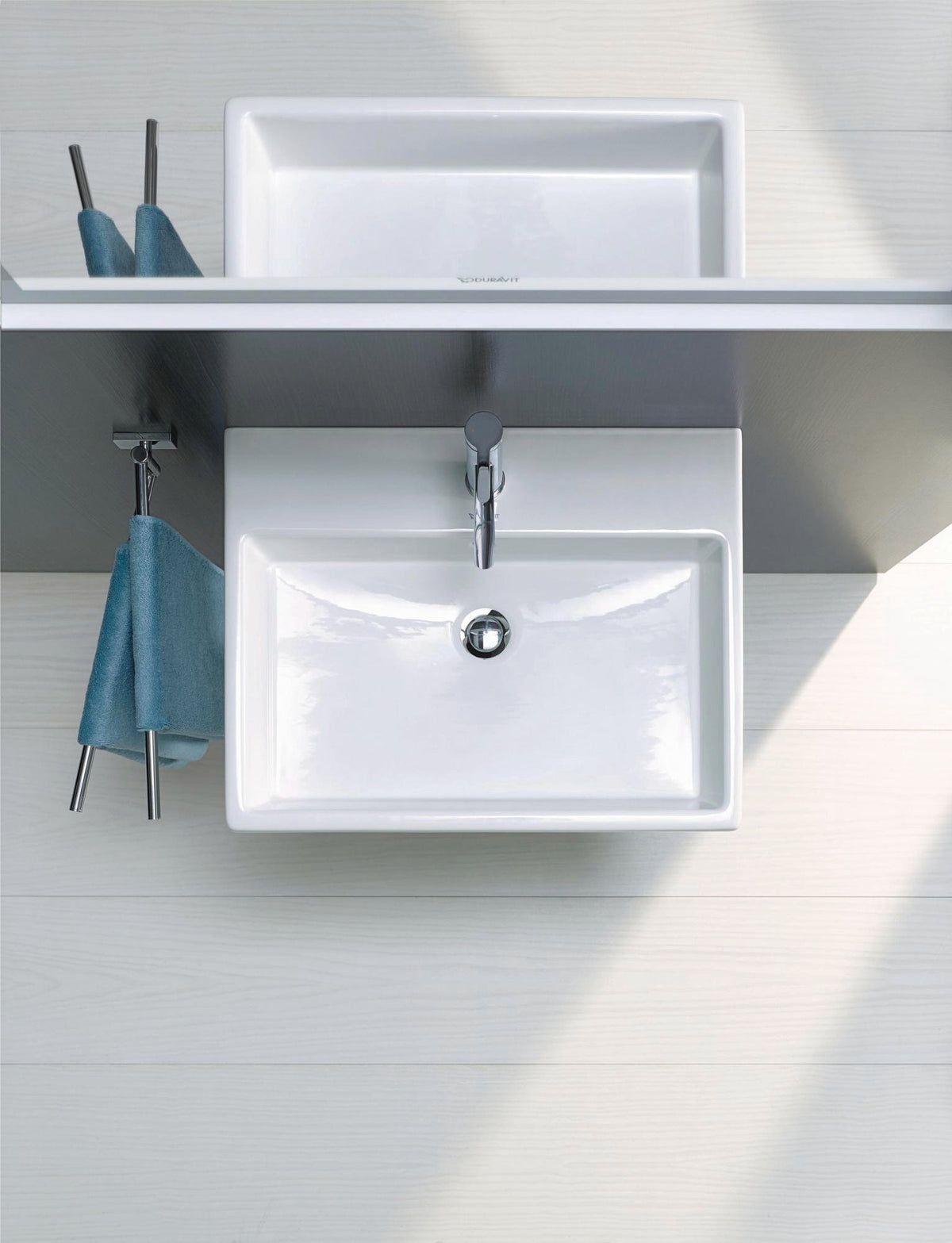 Duravit DU Design Siphon Schwarz Matt – Flaschensiphon Universal mit Rosette
