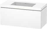 DURAVIT L-Cube c-bonded Waschtischset wandhängend weiß 1000 mm mit Tip-on Technik