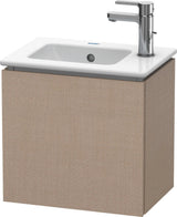 Duravit L-Cube Waschtischunterbau wandhängend 420 mm taupe matt, 1 Tür links