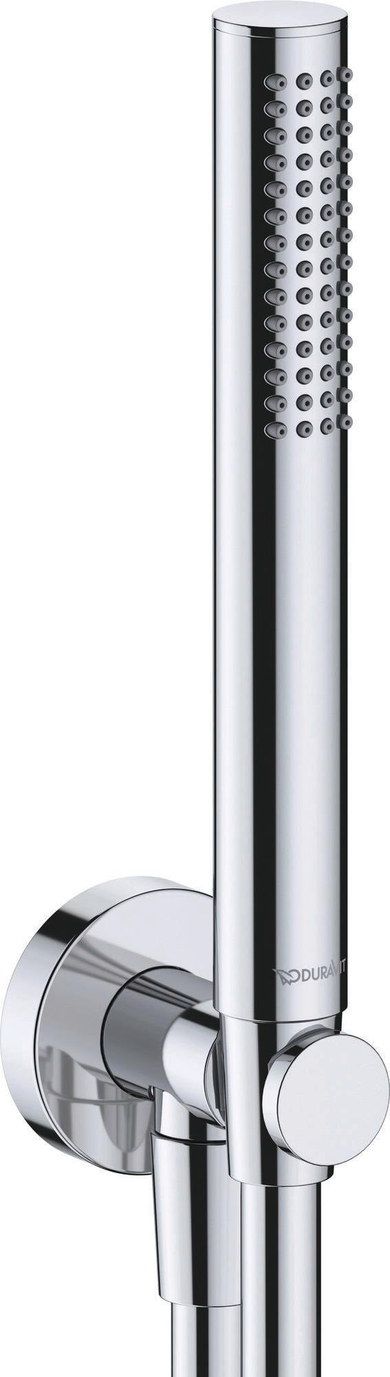 DURAVIT Wandanschlussbogen 55x102 mm rund in Gold poliert – Brausen und Zubehör