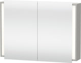 Duravit Ketho Spiegelschrank 1000 mm weiß matt – LED, Sensorschalter, 2 Türen