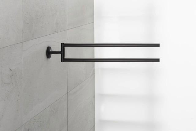 DURAVIT Starck T Handtuchhalter, 2-armig, schwenkbar, Chrom, 50x46,5x80 mm