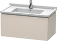 DURAVIT L-Cube Waschtischunterbau wandhängend 820 mm taupe matt 1 Auszug Tip-On