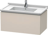 DURAVIT L-Cube Waschtischunterbau wandhängend 820 mm taupe matt 1 Auszug Tip-On