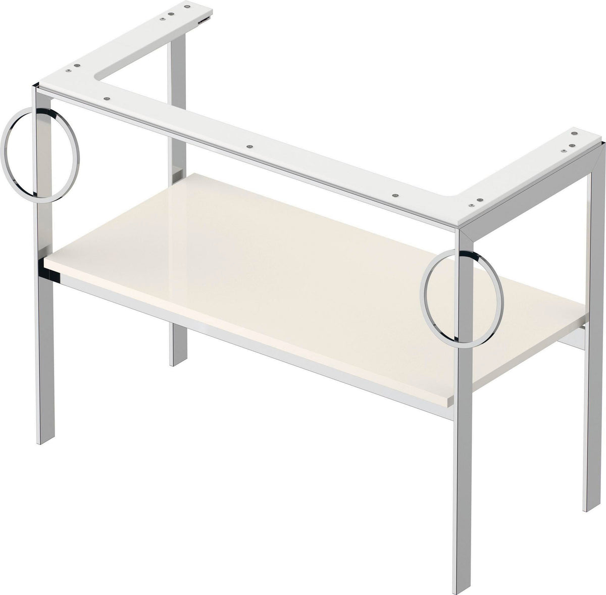 DURAVIT White Tulip Metallkonsole 984 mm taupe hochglanz mit Höhenausgleich von Philippe Starck