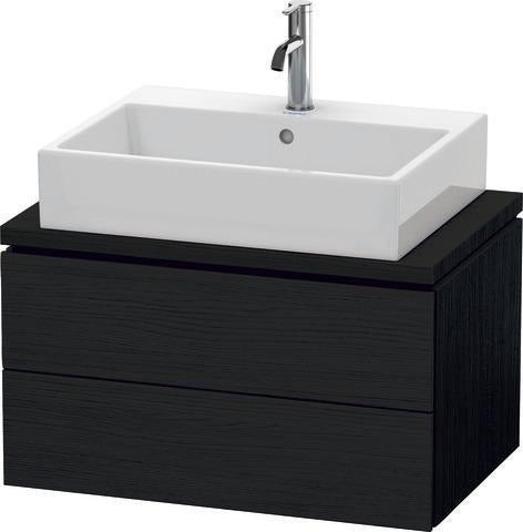 Duravit L-Cube Waschtischunterbau 720x477mm taupe supermatt mit 2 Schubkästen, Tip-On-Technik und Siphonausschnitt