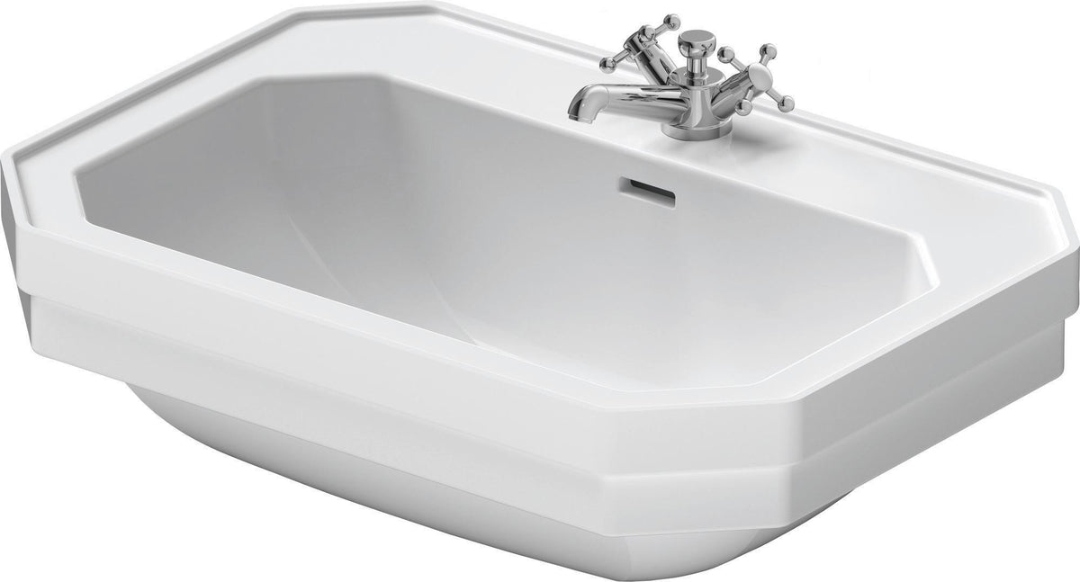 Duravit Waschtisch Serie 1930 600 mm mit Überlauf und 1 Hahnloch, weiß