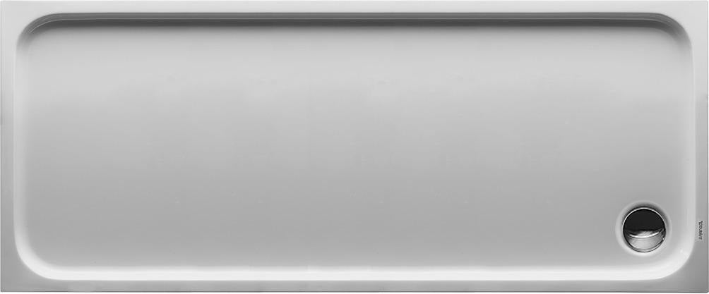 DURAVIT D-Code Duschwanne 1000x700 mm Rechteckig Weiß Sanitäracryl mit Antislip