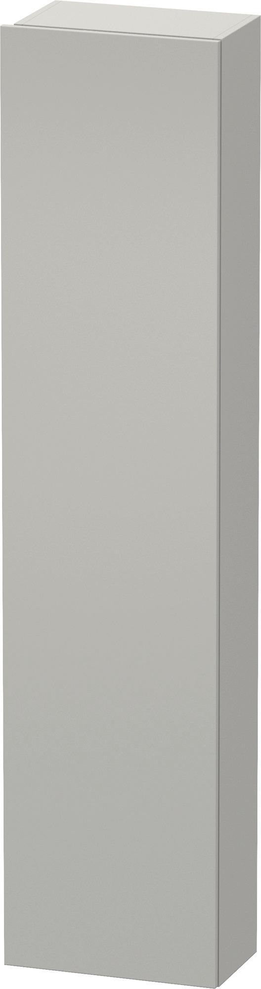 DURAVIT DuraStyle Hochschrank 400 mm betongrau matt, 1 Tür links, Soft-Close