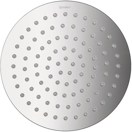 DURAVIT Kopfbrause D200 Rund Rain Chrom – 1 Strahl, Antikalk, Wand- und Deckenmontage