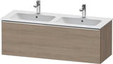 Duravit D-Neo Waschtischunterbau 1280 mm Eiche Terra Matt mit Bronze-Griff und Soft-Close