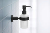 DURAVIT D-Code Seifenspender mit Glasflakon und verchromtem Messinghalter für Wandmontage