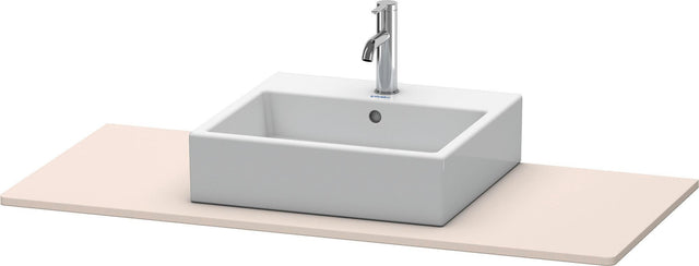 DURAVIT XSquare Konsole 800x550x16mm Taupe super matt – Mit Aussparung für Waschschüssel